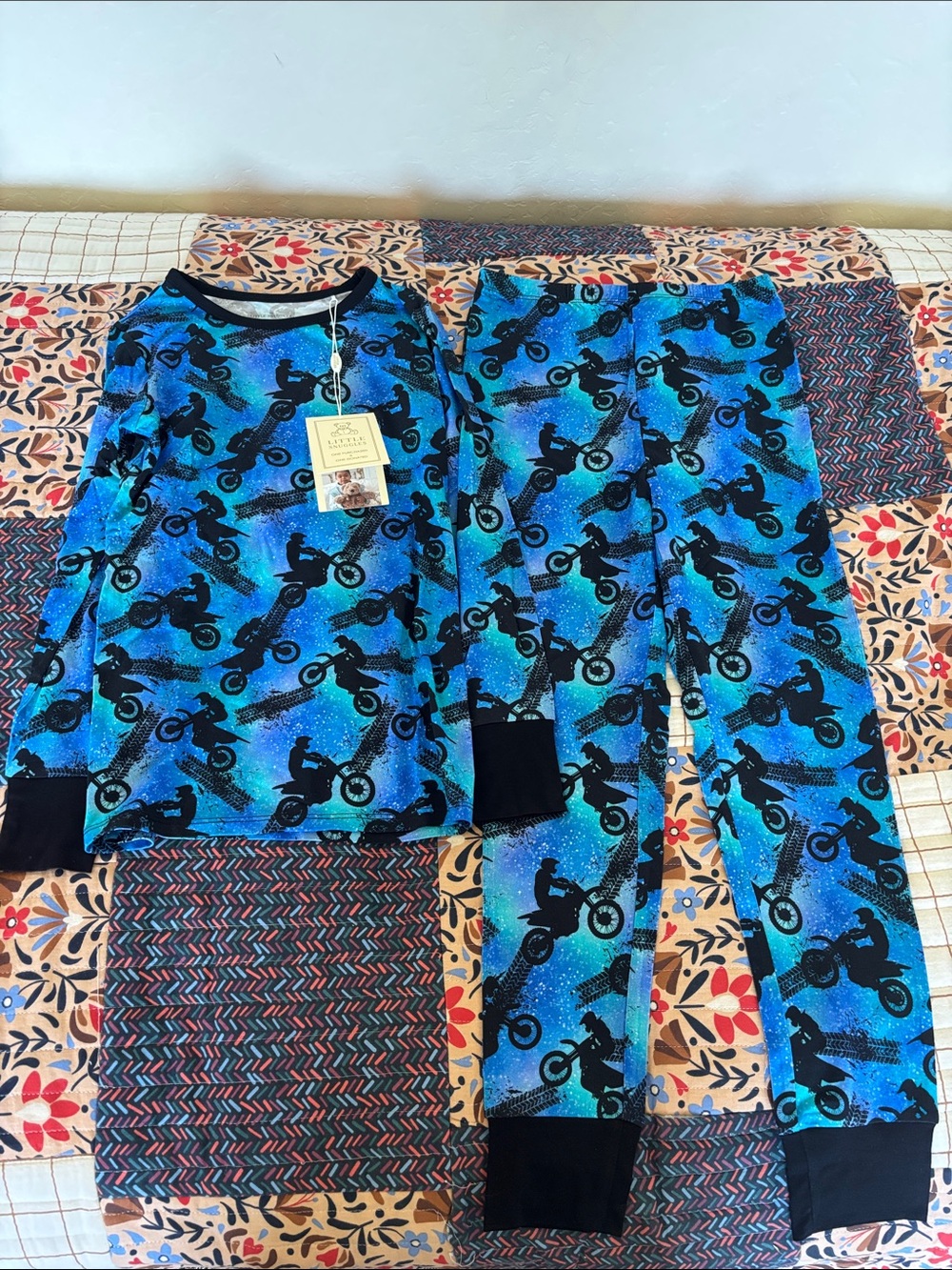 Little Snuggles NWT Motorcross print